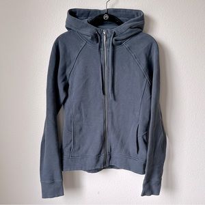 EUC lululemon zip jacket in slate blue